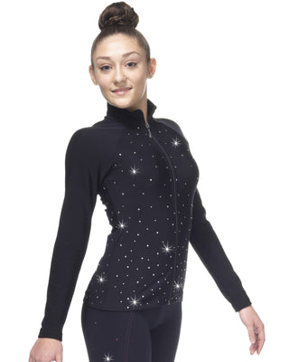Sagester Thermojacke mit kaskadierenden Sternen