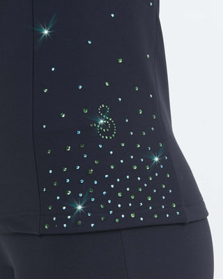 Sagester Eco-Green thermal jacket with green crystals