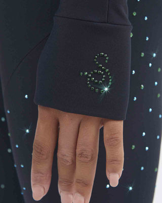 Sagester Eco-Green thermal jacket with green crystals