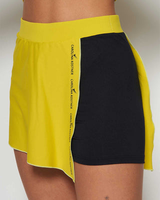 ICENONICE Yellow sarong shorts